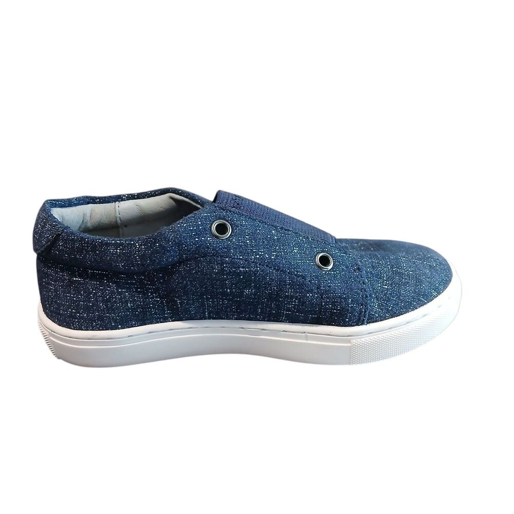 Ruby Label Denim Sparkly Kids Sneakers Shoes Size Slip on US Size 8/26 EU 7in - Picture 5 of 9